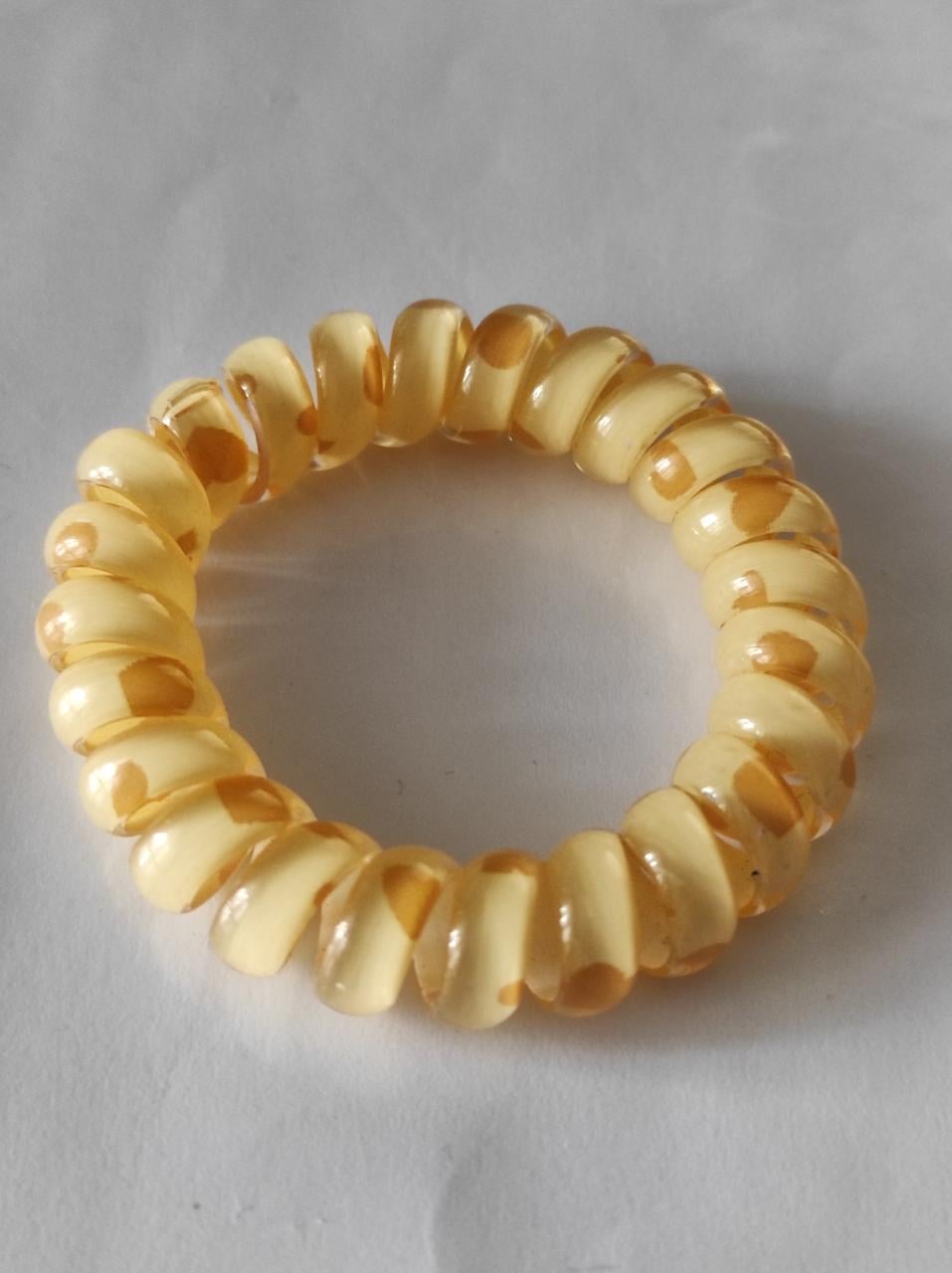 Резинка Спираль толстая пятнистая 5,5 см Желтый (52-4-1520-Ж)