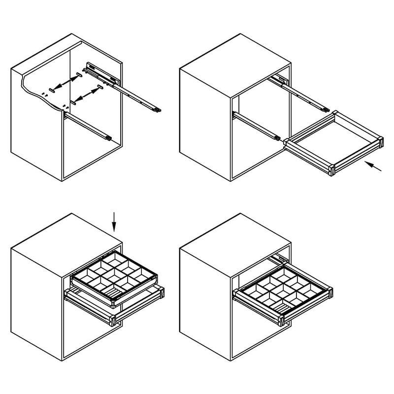 Кошик центральний Muller з організацією 764-864 мм (31811) - фото 9
