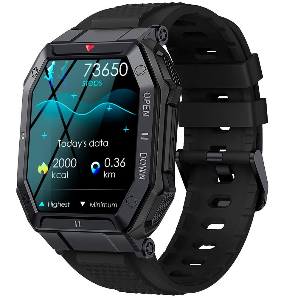 Смарт-годинник K55 Bluetooth з дзвінками та моніторингом здоров'я IP68 Чорний (1015-015-00) Смарт-годинник K55 Bluetooth з дзвінками та моніторингом здоров'я IP68 Чорний (1015-015-00)