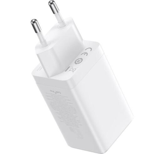 Зарядний пристрій Baseus GaN2 QC4.0/PD3.0 USB/2 100 W 20 V/5 A Type-C 1 м White (CCGP120202) - фото 5