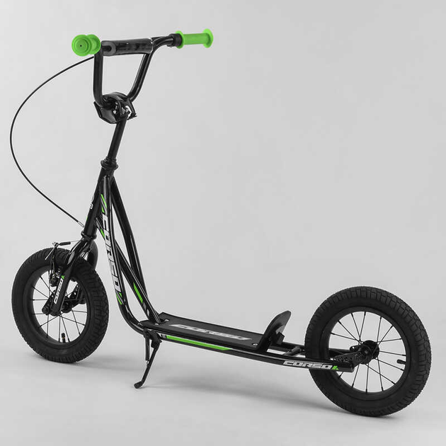 Самокат Corso JT 01019/1 ручной передний тормоз/колеса надувные 12" (25112275) - фото 3 Самокат Corso JT 01019/1 ручной передний тормоз/колеса надувные 12" (25112275) - фото 3