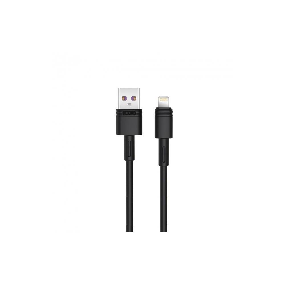 Кабель USB XO NB-Q166 5A USB Lightning 1 м Черный (1830482492)