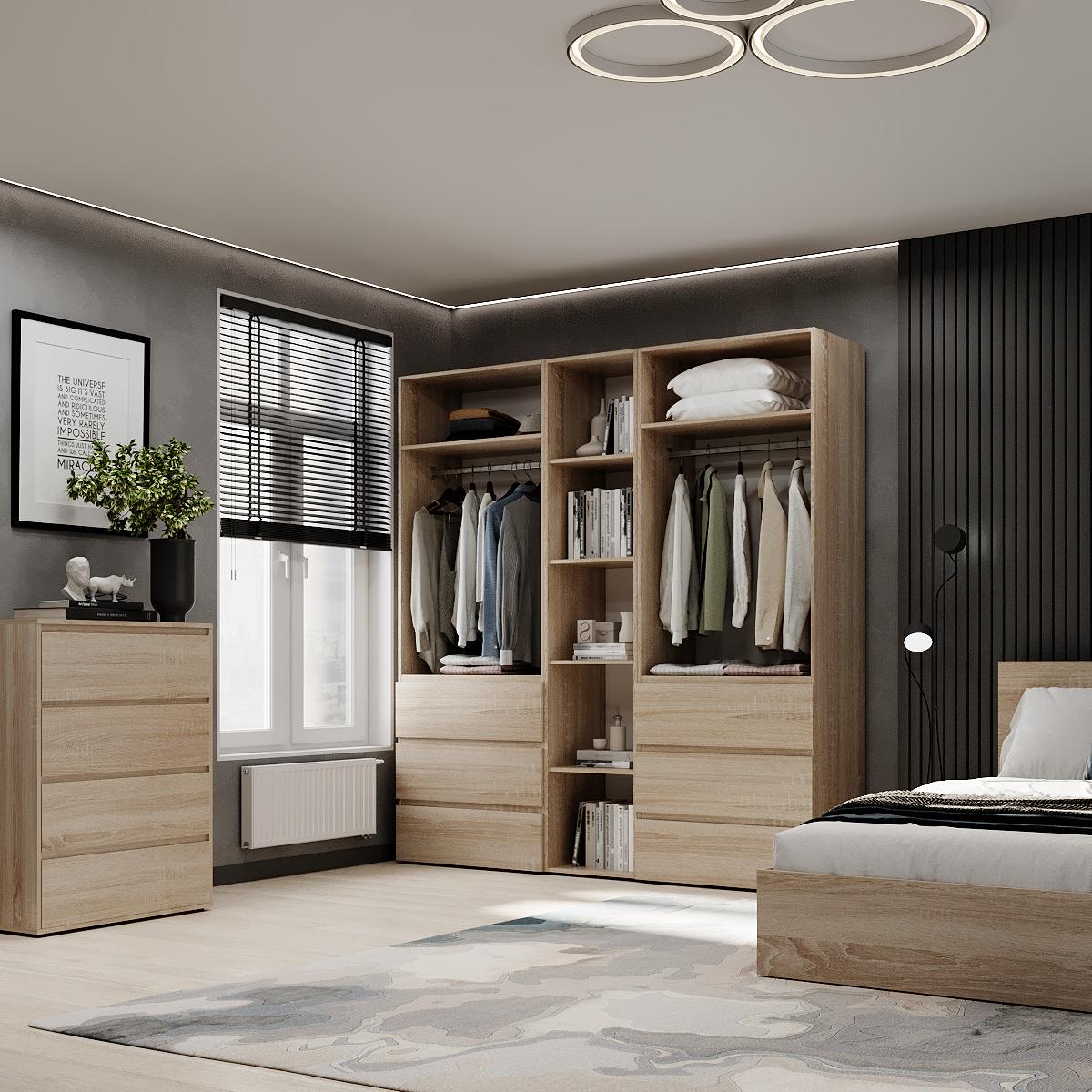 Шафа розпашна комбінована ART IN HEAD №6 Light 2000x500x2200 мм Дуб Сонома світлий (GALTK0613000000) - фото 4 Шафа розпашна комбінована ART IN HEAD №6 Light 2000x500x2200 мм Дуб Сонома світлий (GALTK0613000000) - фото 4