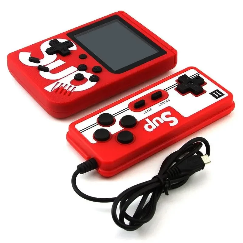 Приставка портативна з джойстиком Sup Retro Dendy 400в1 Game Box 3" на двох Червоний (8283) - фото 3 Приставка портативна з джойстиком Sup Retro Dendy 400в1 Game Box 3" на двох Червоний (8283) - фото 3