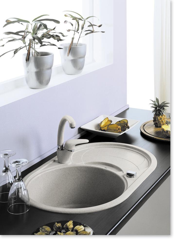 Мойка кухонная LONGRAN ECLIPSE ELG 780.500 Песочный (38 Terra) - фото 4