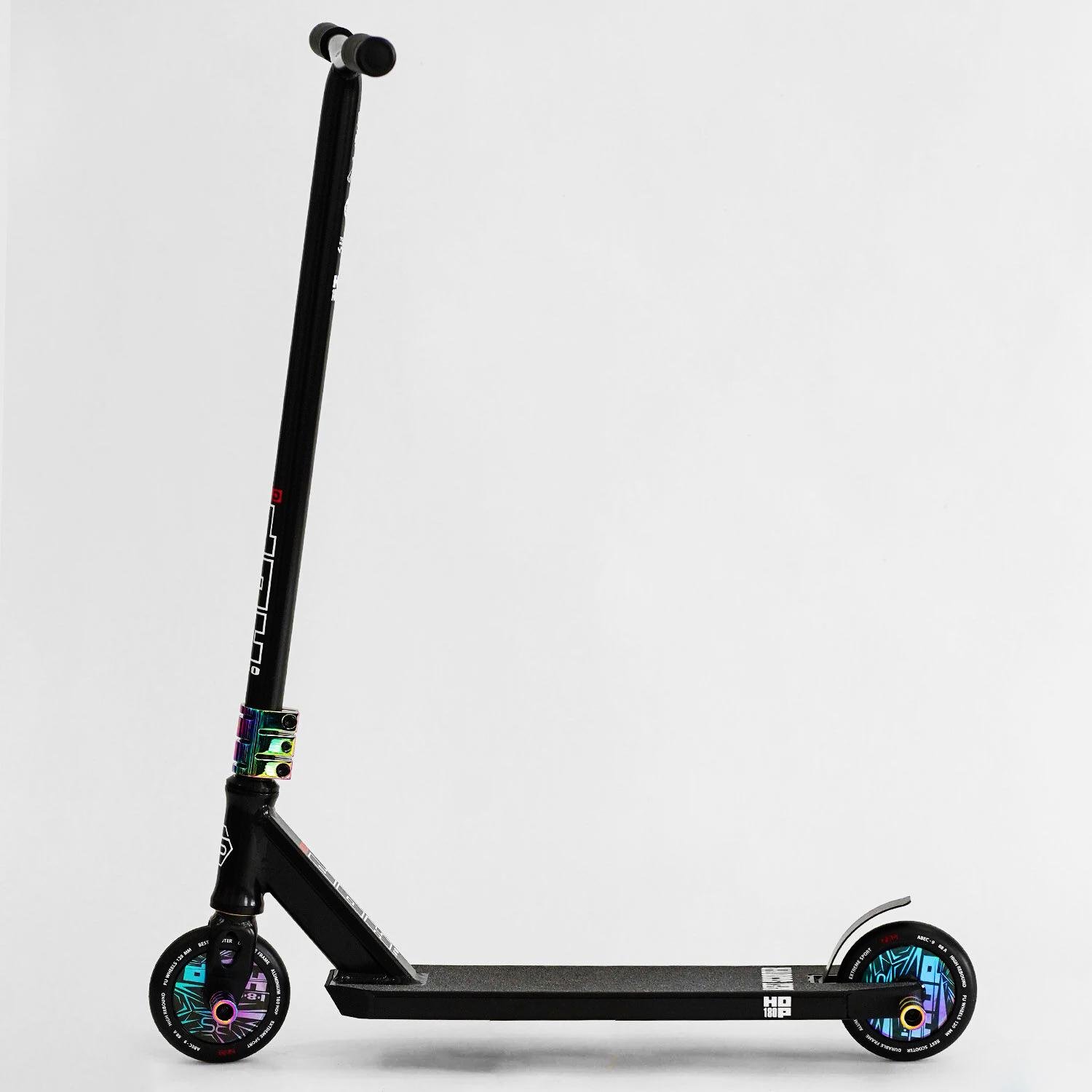 Самокат трюковий Best Scooter Hop Pro Hic-система пеги алюмінієвий диск/дека колеса PU Black (115637) - фото 8