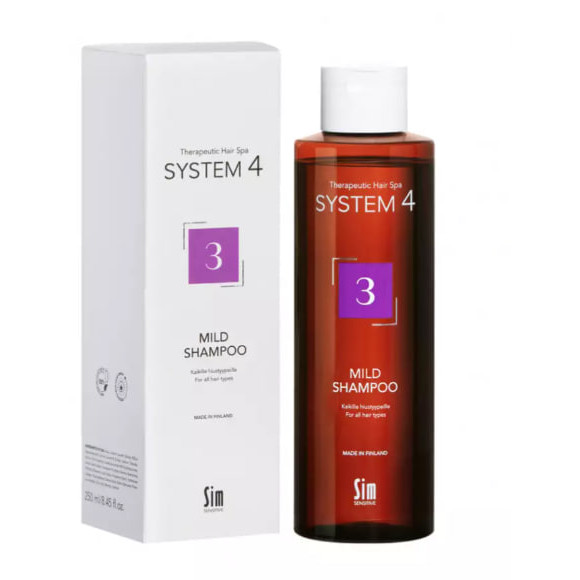 Шампунь для сухого фарбованого та пошкодженого волосся Sim Sensitive System 4 3 Mild Shampoo 250 мл (1873379018)