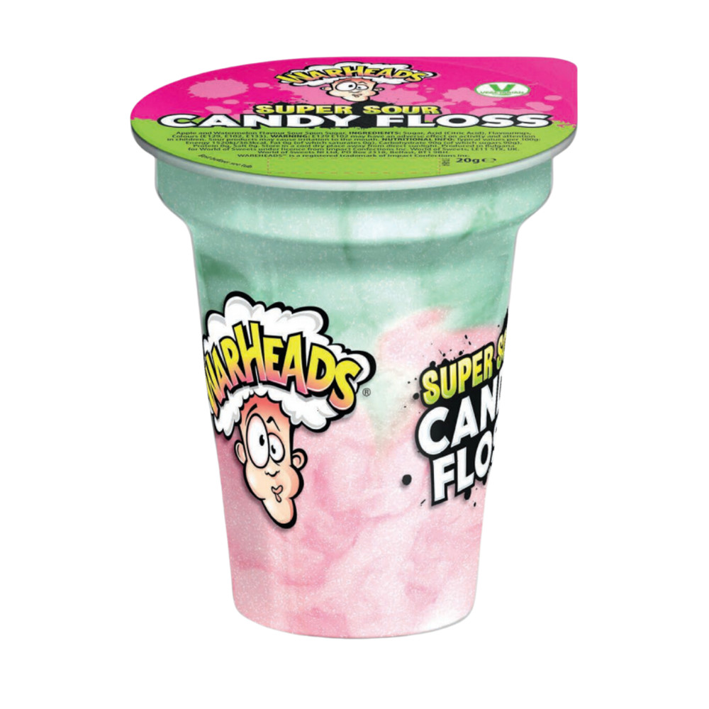 Цукрова вата Warheads Super Sour Candy Floss Cup 20 г (34534634)