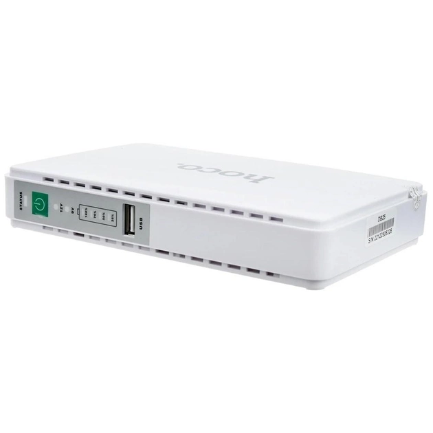 Повербанк для роутерів Hoco DB25 + Smart Mini UPS 5V-9V-12V 8800mAh Білий (12269588)