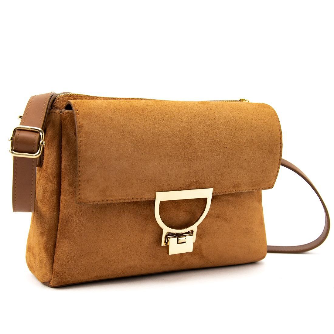 Женская сумка замшевая через плечо Tavinchi CH-027C-Y Рыжий (2656559091)