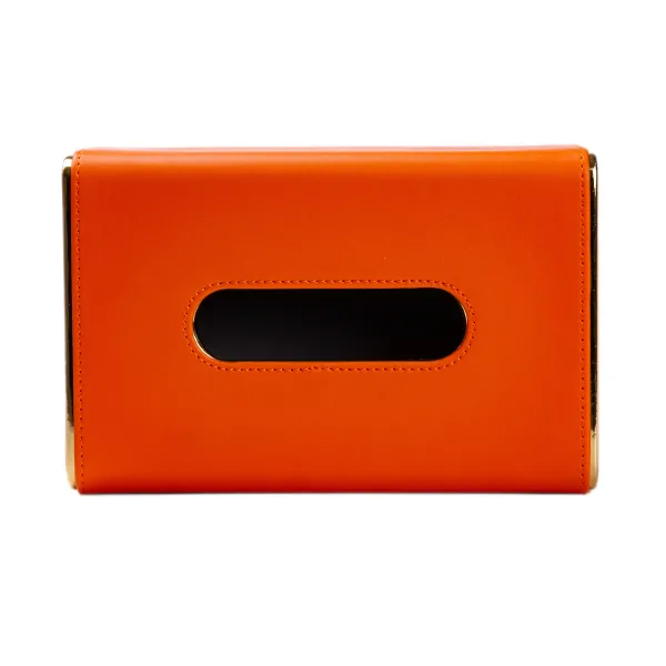 Салфетница из экокожи YIWU Оранжевый - фото 4 Салфетница из экокожи YIWU Оранжевый - фото 4