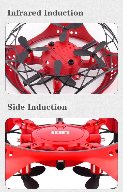 Дрон ручной с защитой от препятствий 11х11х6 см (VA-1140779396) - фото 9 Дрон ручной с защитой от препятствий 11х11х6 см (VA-1140779396) - фото 9