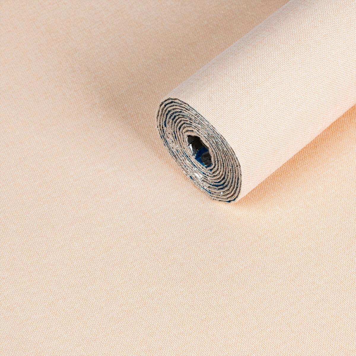 Шпалери лляні на самоклейці 2800х650х2 м Персиковий SW-00001493