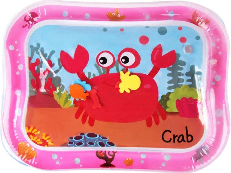 Коврик надувной игровой Подводный мир с крабом Розовый (142865)