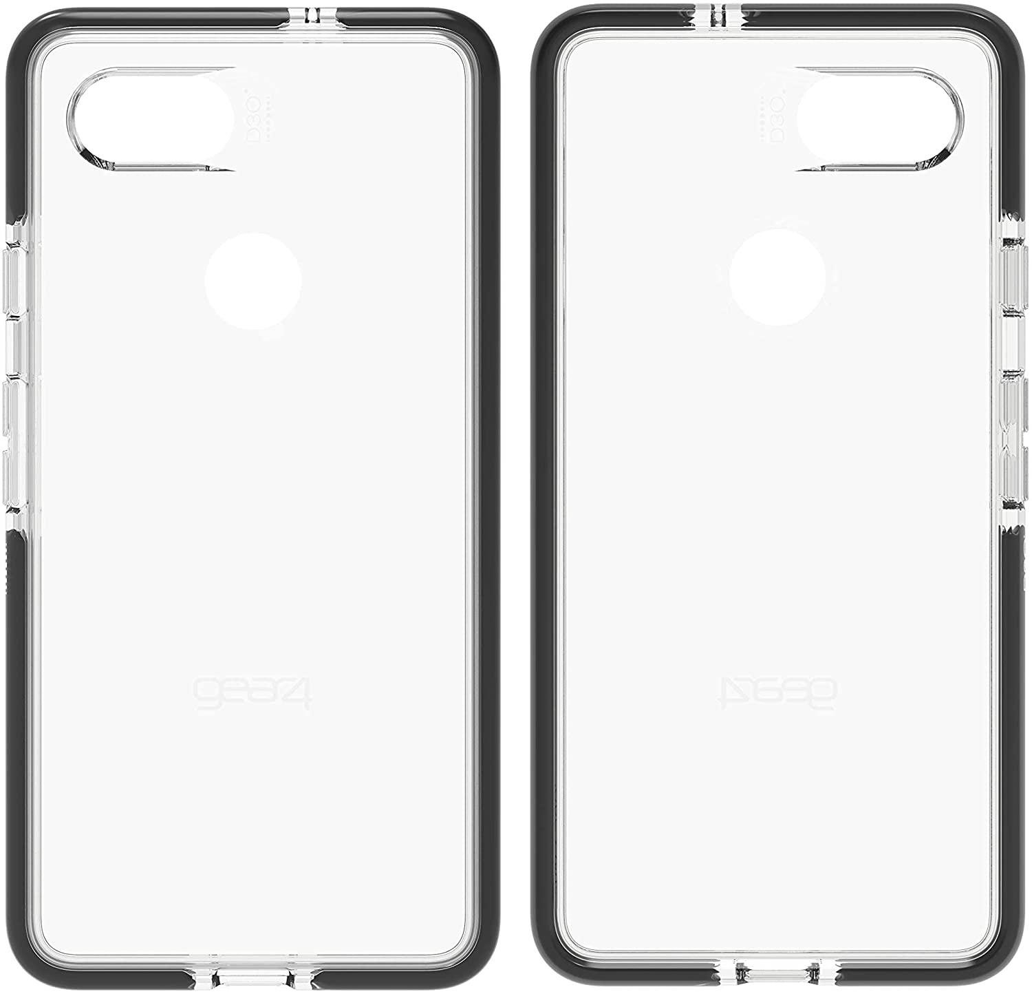 Противоударный прозрачный чехол GEAR4 Piccadilly D3O с антимикробным покрытием для Google Pixel 3a (5.6") Black + Transparent
