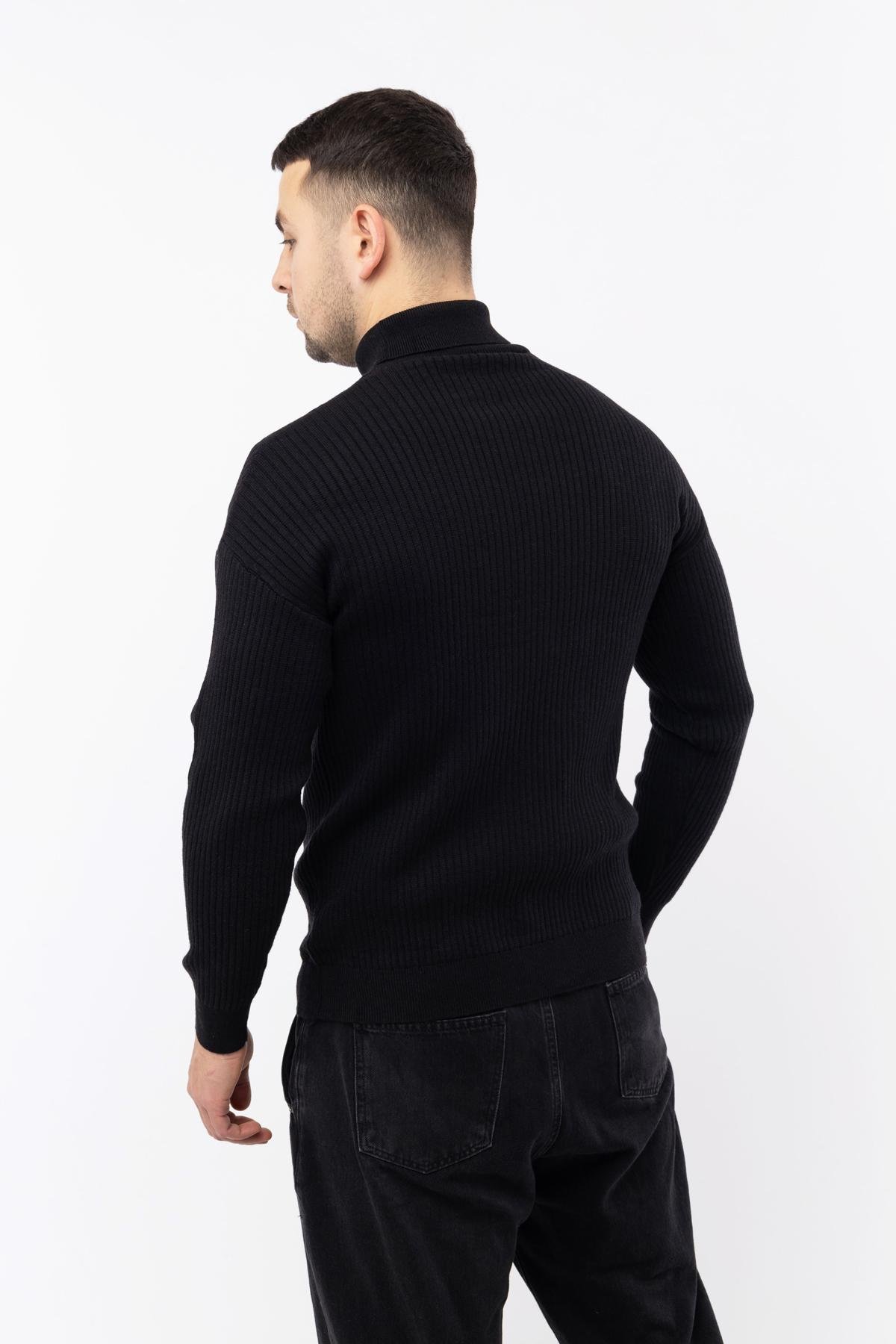 Гольф мужской с длинным рукавом ЦБ-00224095 р. 48 Черный (SKT000918941) - фото 3 Гольф мужской с длинным рукавом ЦБ-00224095 р. 48 Черный (SKT000918941) - фото 3