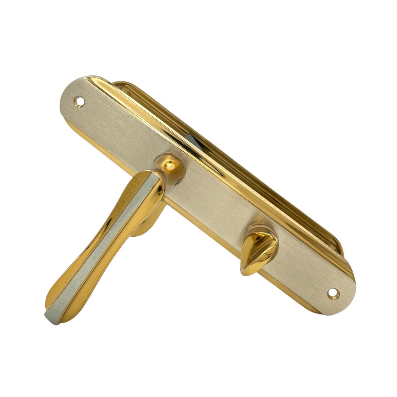 Комплект ручек под защелку Ozen Ganna Gerda Alb/Saten WC 72 мм (320064)