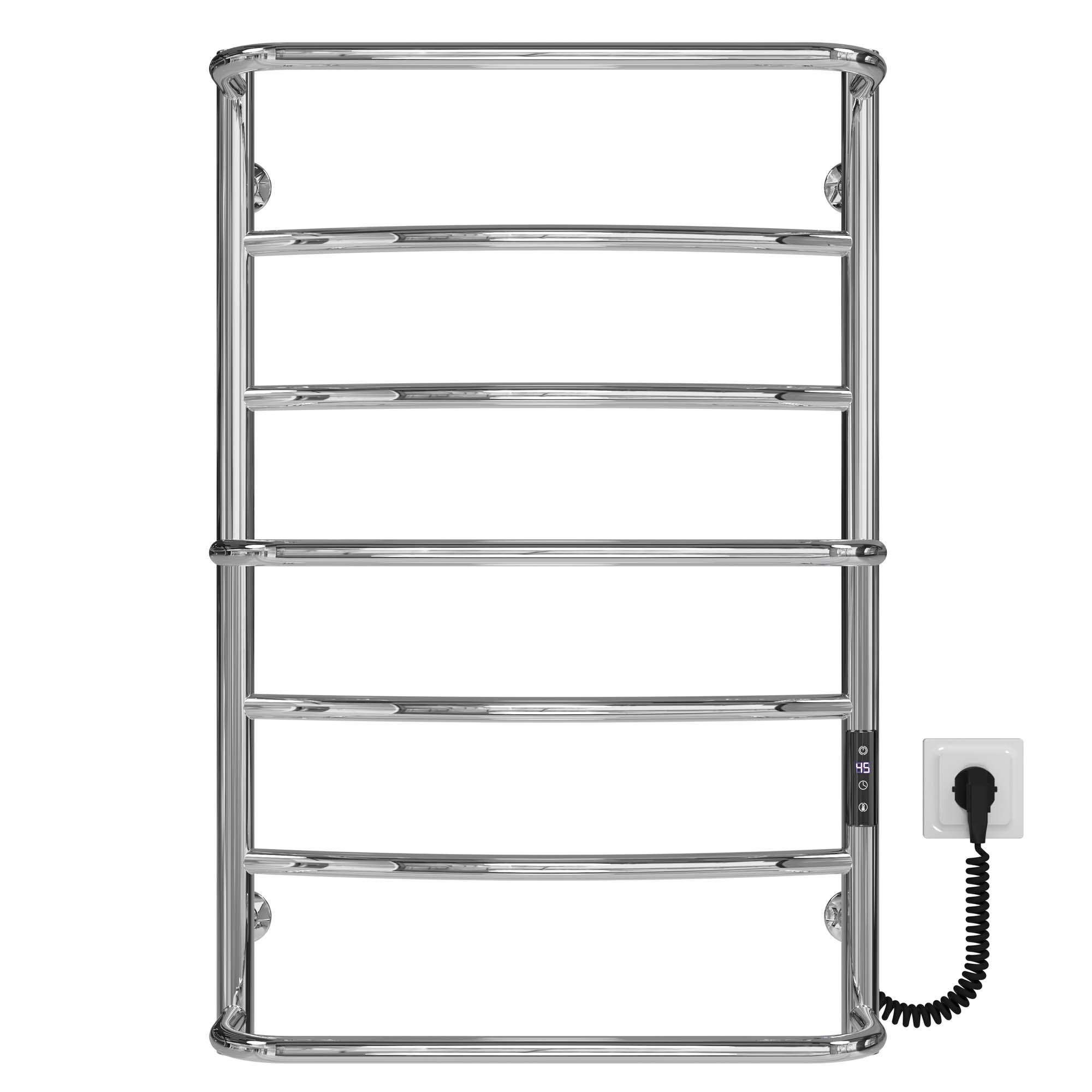 Полотенцесушитель электрический Deffi Аквамикс П7 JD03 правое подключение нержавеющая сталь 500х800 мм Хром (C.AM.80.50.7.E.C.R.1)