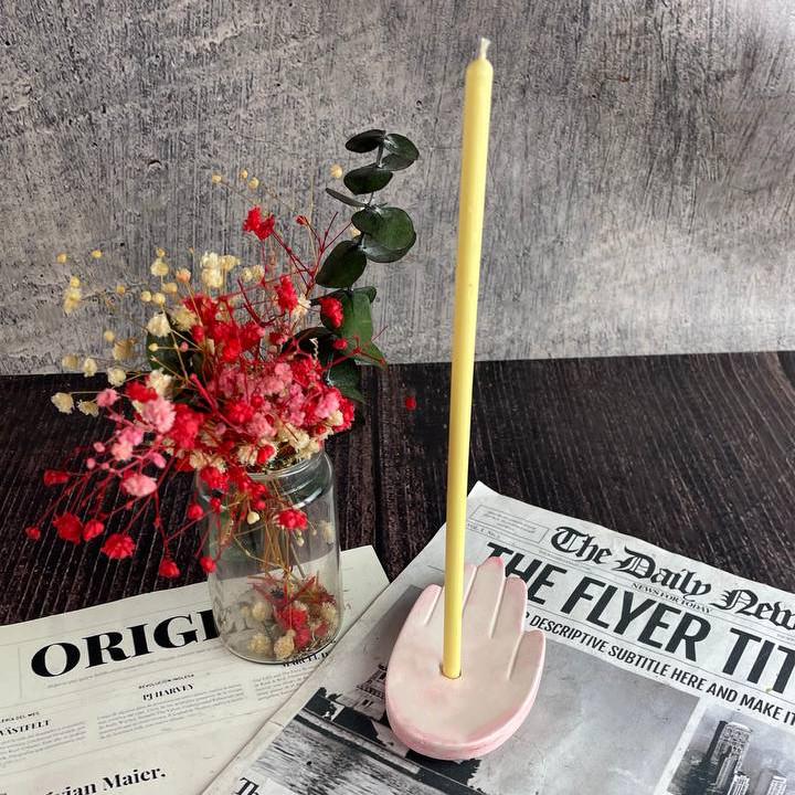 Свічник для тонкої свічки 5candles Долонька мармур (1476_7-352) - фото 8 Свічник для тонкої свічки 5candles Долонька мармур (1476_7-352) - фото 8