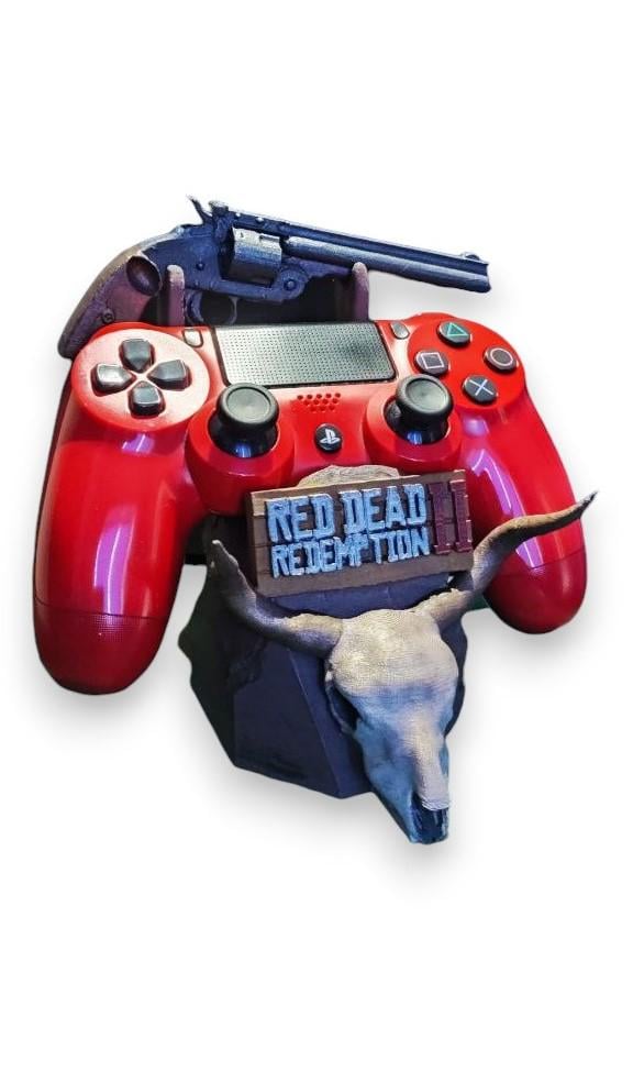 Держатель для геймпада DualShock 4 и DualSense Red Dead Redemption 2 (0225) - фото 4