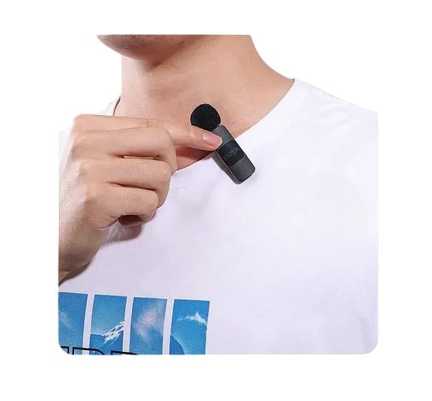 Микрофон беспроводной петличный Boya BY-V2 с разъемом iOS - фото 3 Микрофон беспроводной петличный Boya BY-V2 с разъемом iOS - фото 3