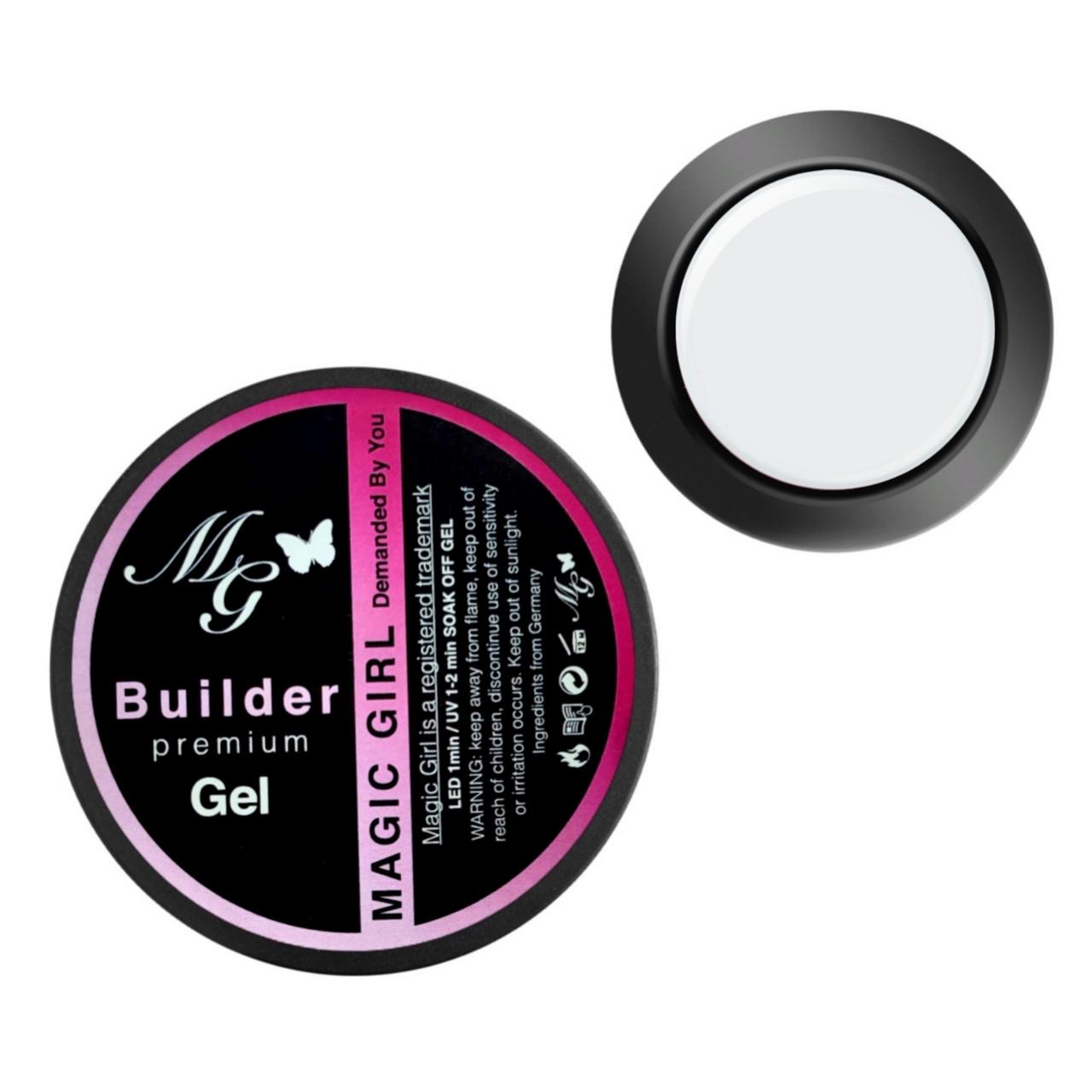 Гель для наращивания профессиональный Magic Girl Builder Gel №S6 50 мл Белый (A1645193938)