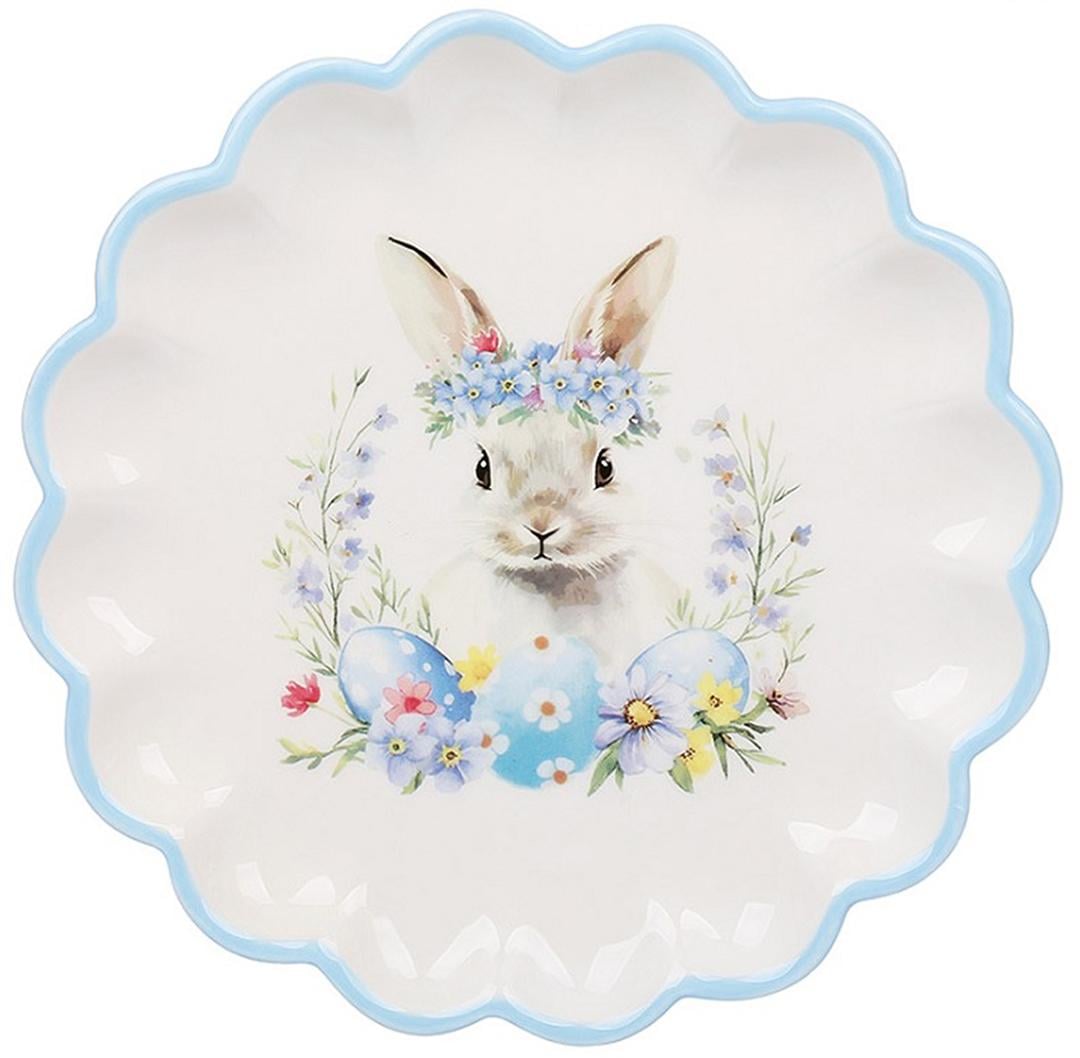 Тарелка керамическая BonaDi Зайчик в цветах 20 см (DM189-E)