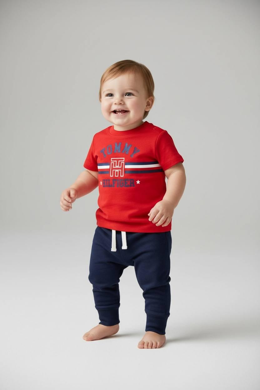 Костюм Tommy Hilfiger 3-6 мес 62-68 см Красно-синий (0012756)