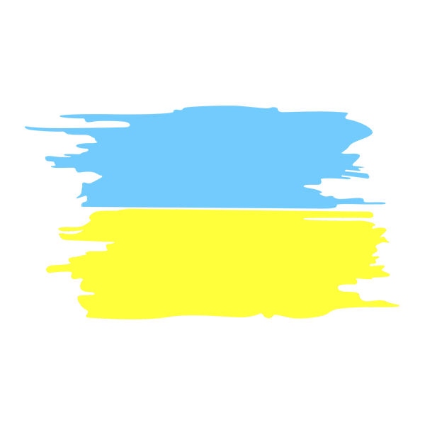 Наклейка вологостійка без фону Прапор України 16х10 см (29914046)