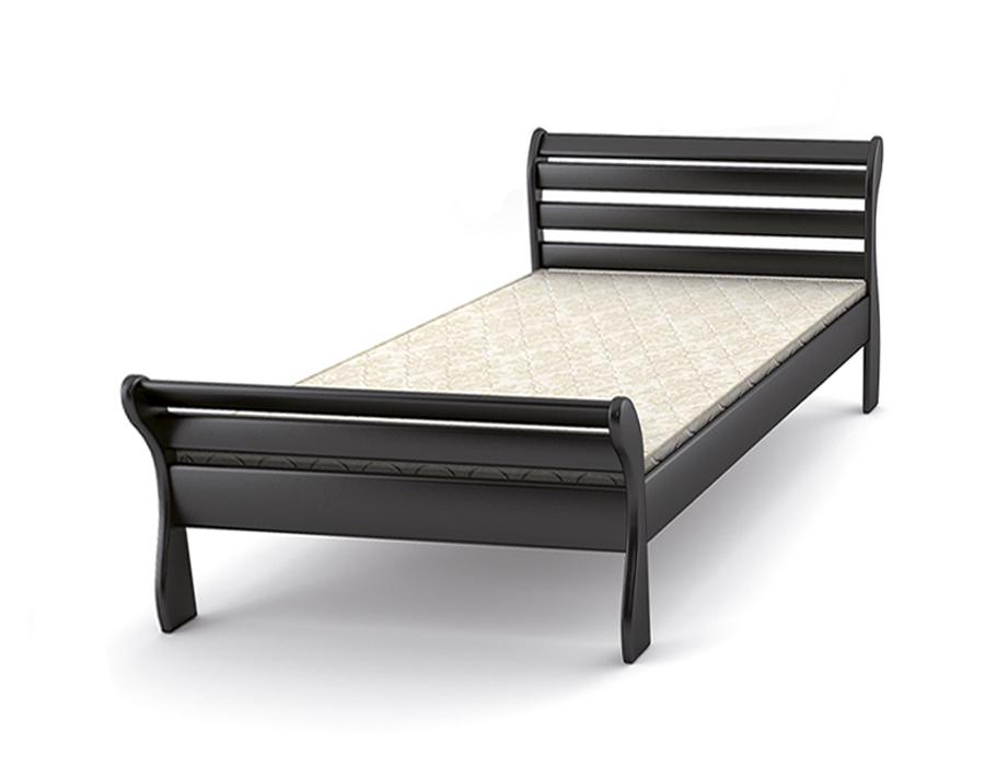 Кровать STEMMA Верона из дерева сосна 90x200 см Венге