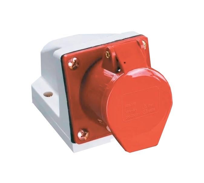 ᐉ Розетка стаціонарна TechnoSystems 3Р+PЕ+N 32А 380В IP44 (5500411 ...