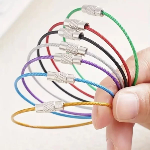 Брелок-тросик для ключей и других мелочей 20 шт. (C01255) - фото 2 Брелок-тросик для ключей и других мелочей 20 шт. (C01255) - фото 2