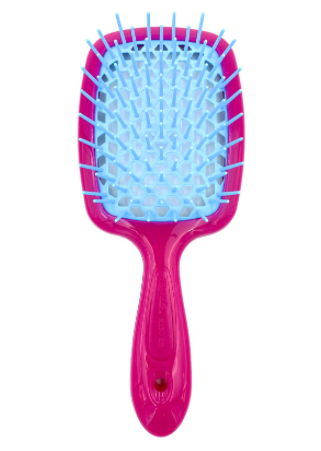 Гребінець для волосся JANEKE Small Superbrush Малиновий з блакитним Гребінець для волосся JANEKE Small Superbrush Малиновий з блакитним