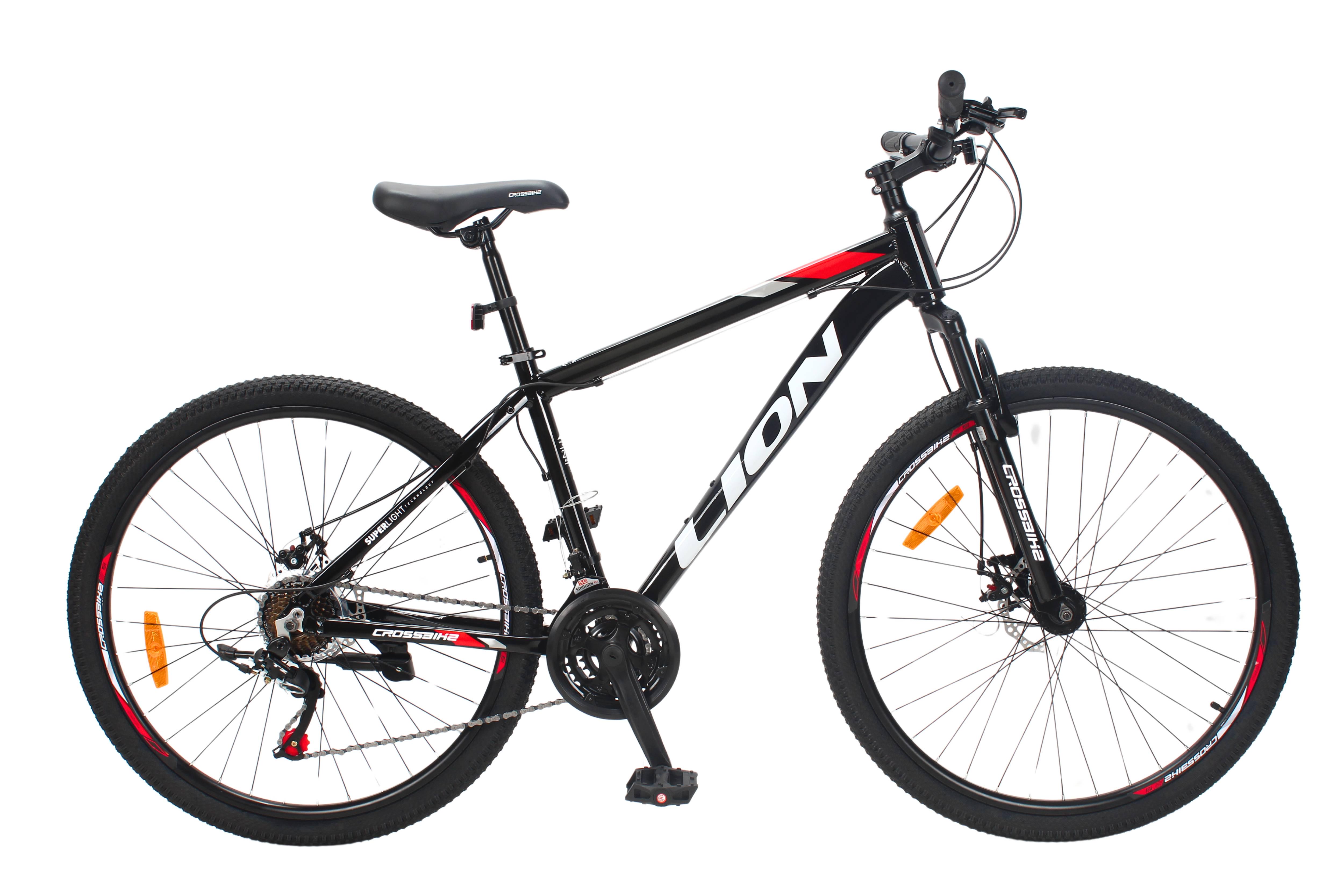Велосипед CrossBike Lion 27,5" 15" Черно-красный