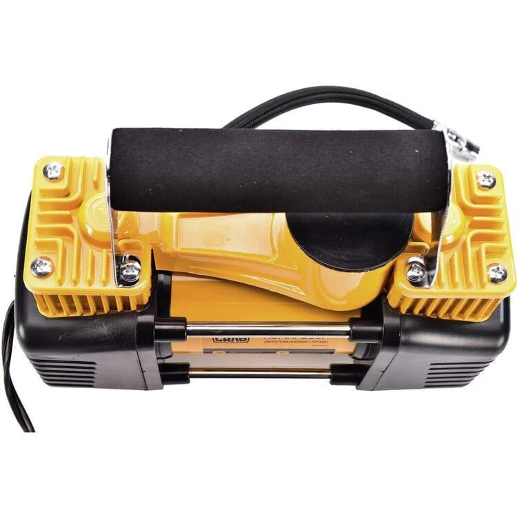 Компресор автомобільний двоциліндровий 85 л/хв 10 атм 18 А в сумці зі спіральним шлангом (900409) - фото 3 Компресор автомобільний двоциліндровий 85 л/хв 10 атм 18 А в сумці зі спіральним шлангом (900409) - фото 3