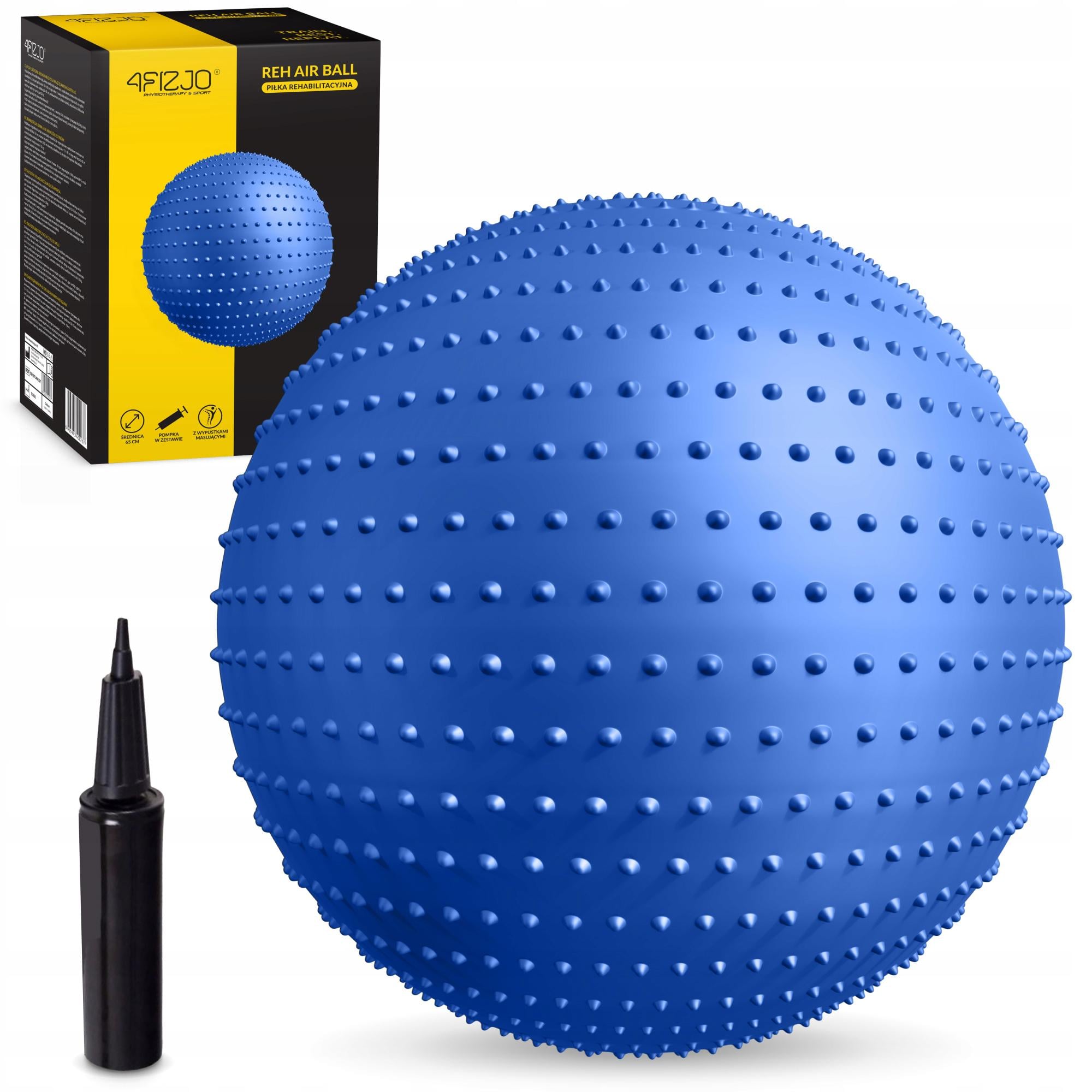Мяч массажный для фитнеса 4FIZJO Anti-Burst 65 см Blue (P-5905973400213) Мяч массажный для фитнеса 4FIZJO Anti-Burst 65 см Blue (P-5905973400213)