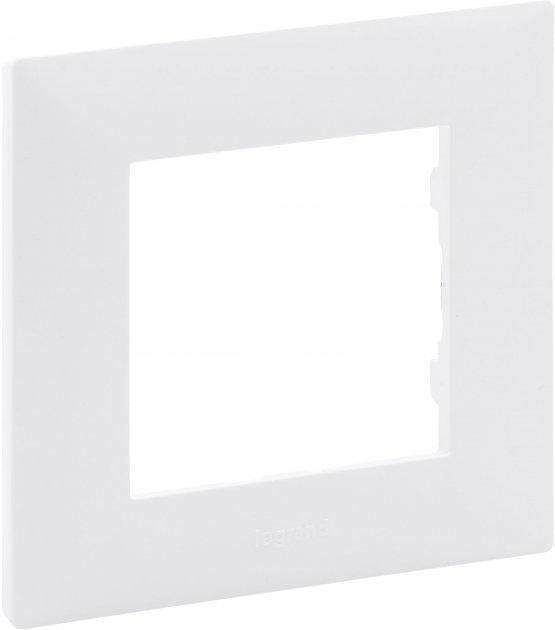 Рамка 1 пост Legrand 863191 Niloe Step пластик Білий (11625375) Рамка 1 пост Legrand 863191 Niloe Step пластик Білий (11625375)