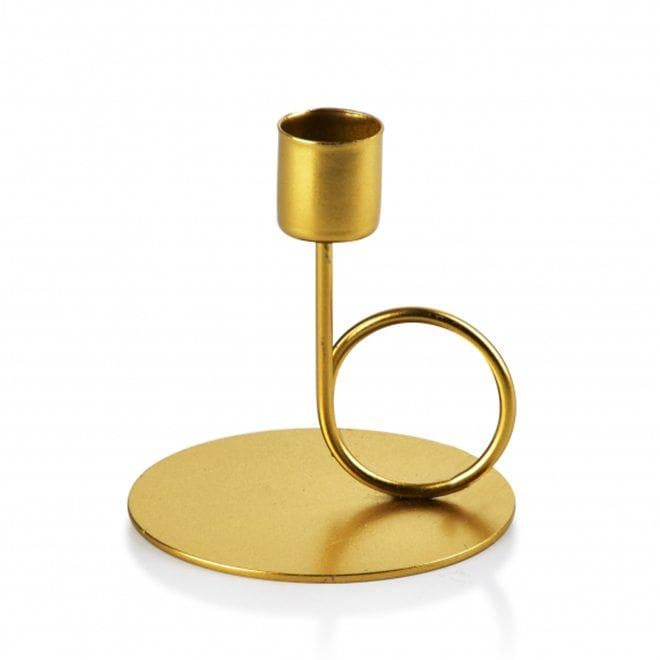 Подсвечник металлический Flora Cedric Gold (35718)