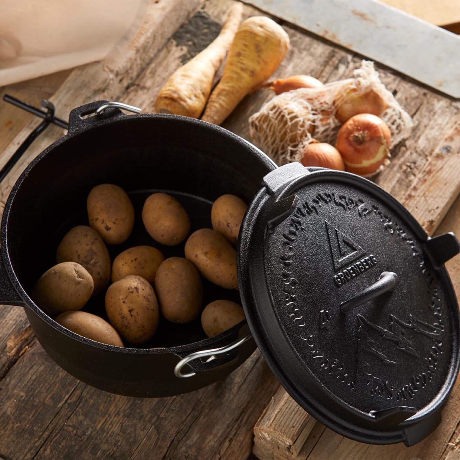 Казан з кришкою Groenberg Askja Pot 25 см/4 л Black (266016) - фото 9 Казан з кришкою Groenberg Askja Pot 25 см/4 л Black (266016) - фото 9