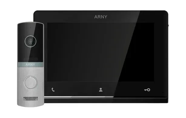 Комплект видеодомофона мультиформатный ARNY AVD-7123 AVD-710 2Мп 7" TFT + AVP-NG230 2Мп Black/Silver Комплект видеодомофона мультиформатный ARNY AVD-7123 AVD-710 2Мп 7" TFT + AVP-NG230 2Мп Black/Silver