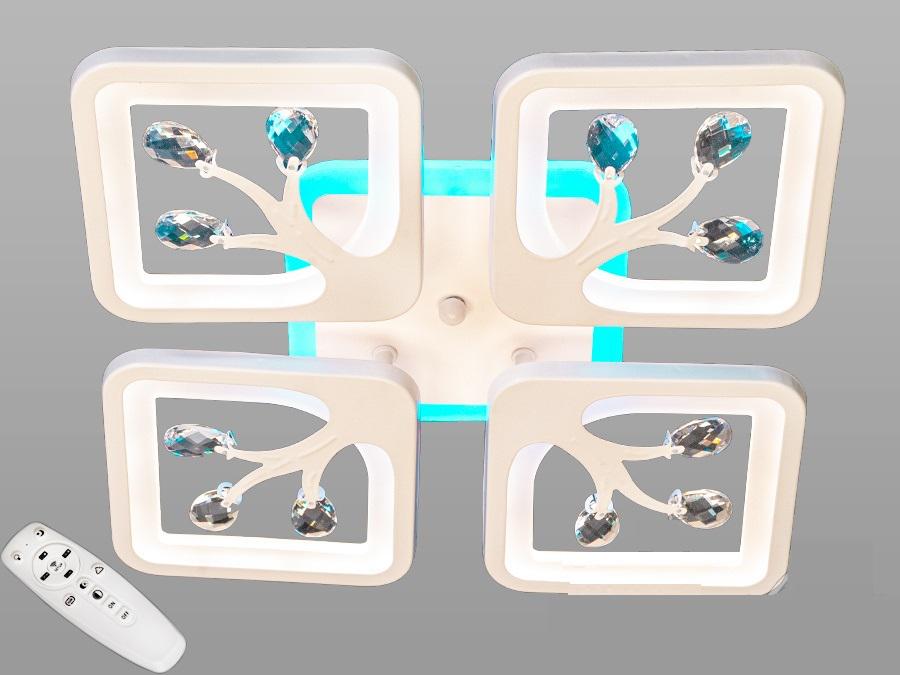 Люстра потолочная Octav с диммером и RGB подсветкой 75 Вт (S8157/4 ВтH LED RGB) Люстра потолочная Octav с диммером и RGB подсветкой 75 Вт (S8157/4 ВтH LED RGB)