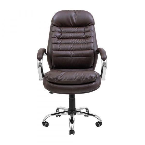 Крісло офісне Richman Валенсія Хром П4 M-2 Tilt Канзас Шоколад (1688581) - фото 2 Крісло офісне Richman Валенсія Хром П4 M-2 Tilt Канзас Шоколад (1688581) - фото 2