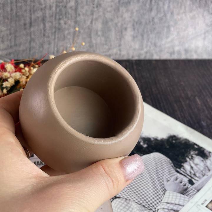 Кашпо из гипса 5candles Шар Бежевый (905_7-434) - фото 2 Кашпо из гипса 5candles Шар Бежевый (905_7-434) - фото 2