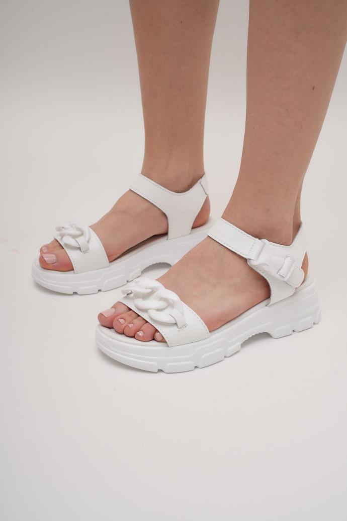 Босоніжки жіночі AllShoes шкіряні р. 40 Білий (168843) - фото 4 Босоніжки жіночі AllShoes шкіряні р. 40 Білий (168843) - фото 4