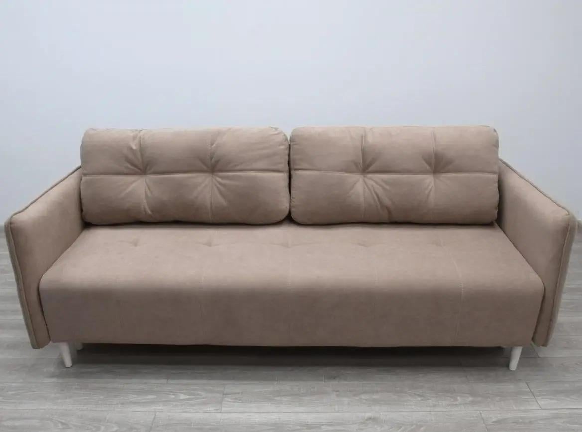 Диван ортопедический галичина Шик Оливер раскладной Натуральное дерево/Бежевый