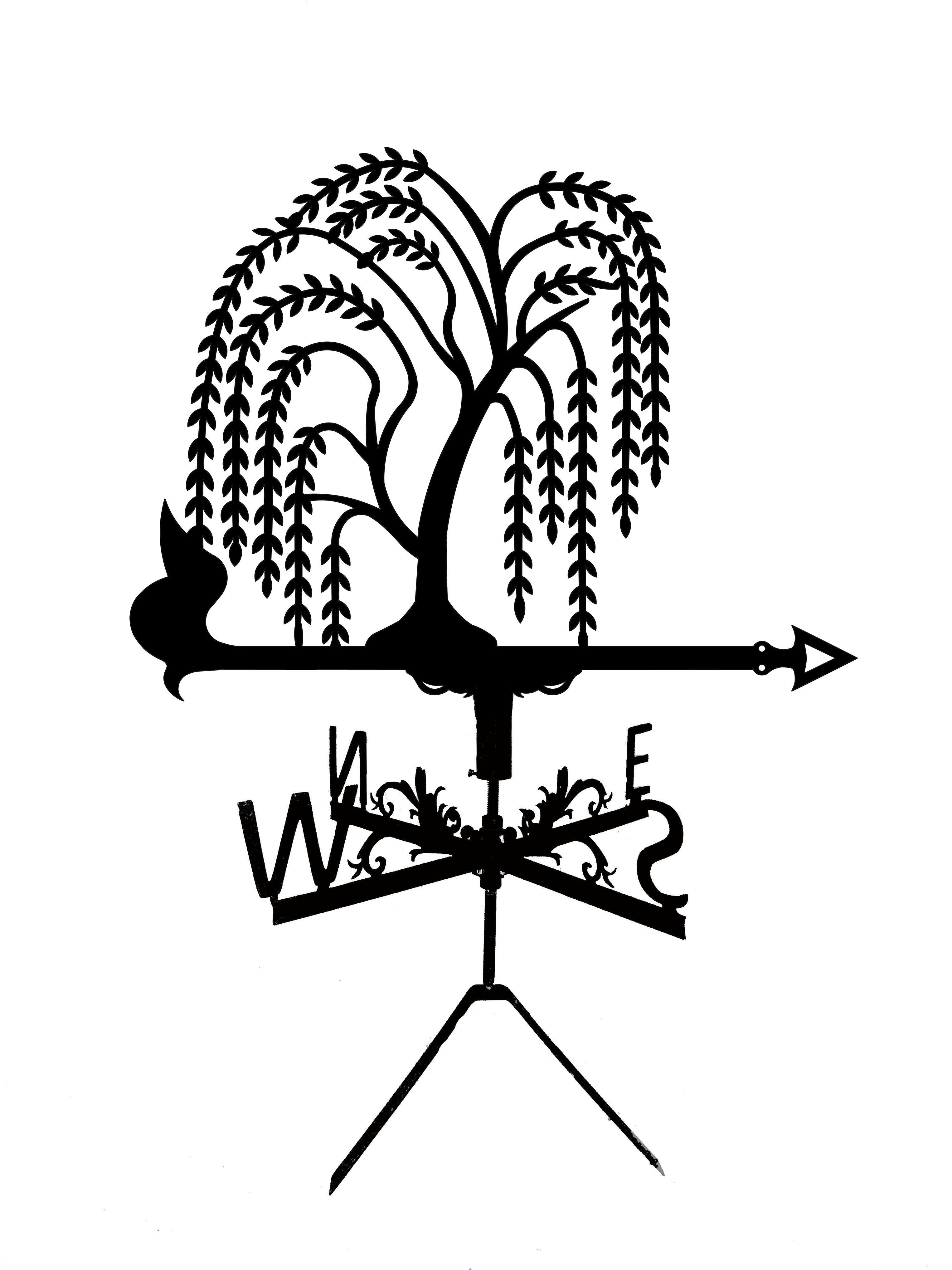 Флюгер на беседку/колодец Дерево Ива (27477341)