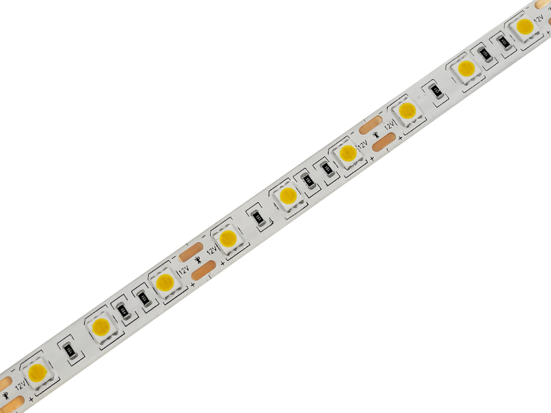 Світлодіодна стрічка MTK 5050 60 LED 10 мм 12 В IP65 Жовтий (7558) - фото 4