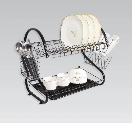 Сушилка настольная Bohmann 2-х ярусная 520x250x365 мм Черный (7323 black)