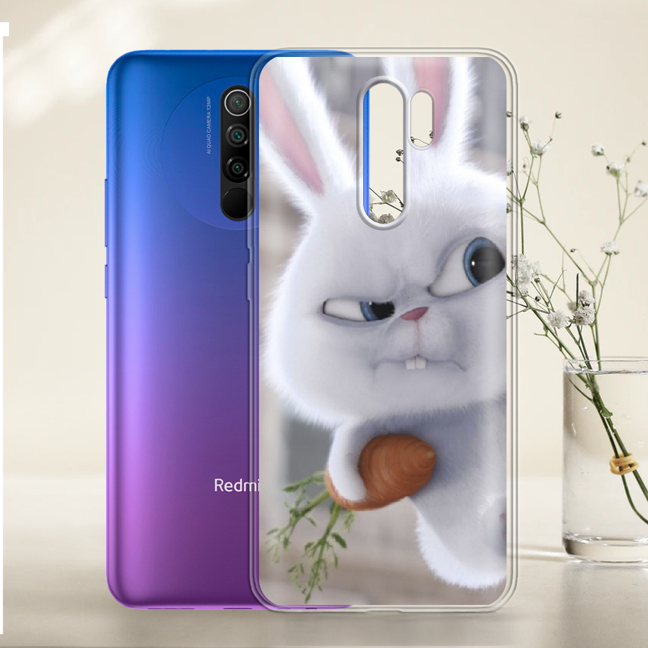 Чохол Boxface Xiaomi Redmi 9 Rabbit Snowball Прозорий силікон (40233-up1116-40233) - фото 2