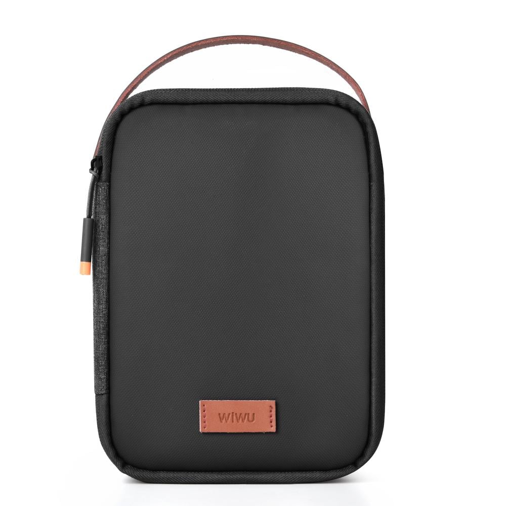 Сумка органайзер WIWU Minimalist Travel Pouch для гаджетов/электроники 21x15 см Black (6936686411318)